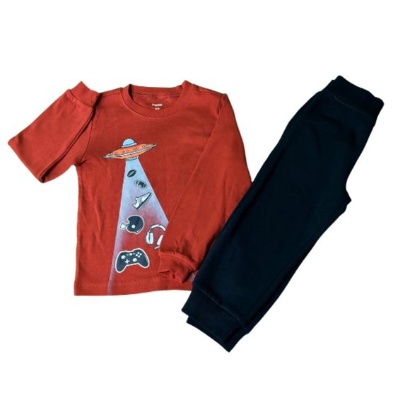 Pekkle Kids 2-Piece Pajama Set | Long Sleeve Top & Pants | Size 4/5 | Sleepwear - Picture 1 of 3